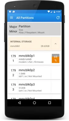 Storage Partitions android App screenshot 6